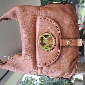 Michael Kors Tan Leather Hobo Shoulder Bag Very good Condit